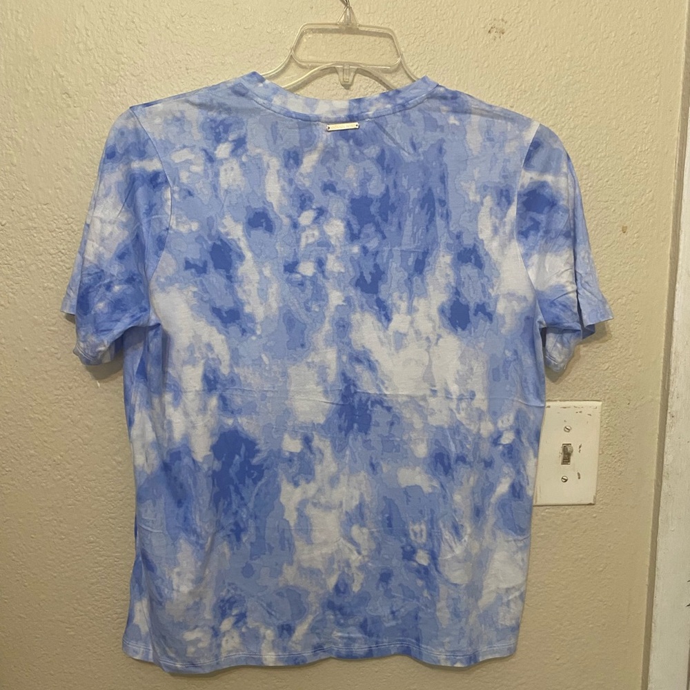 Michael Kors Blue Tie-Dye Short Sleeve Tee - Picture 5 of 5